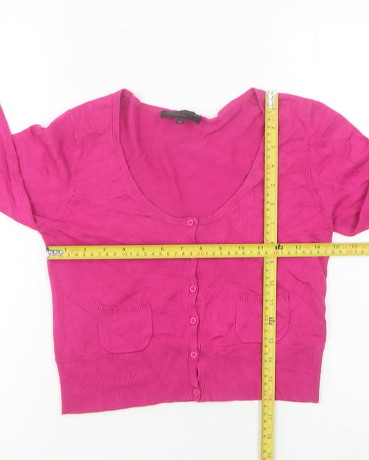 Womens UK Size XS Great Plains Pink Cardigan Jumper