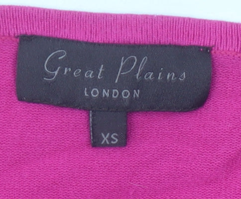 Womens UK Size XS Great Plains Pink Cardigan Jumper