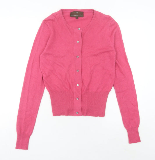 Fenn Wright Manson Women's Pink Size 8 Crew Neck Cardigan