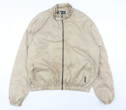 Mens UK Size 2XL Members Only Beige Windbreaker Coat