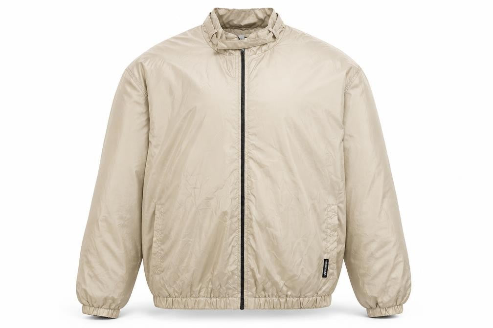 Mens UK Size 2XL Members Only Beige Windbreaker Coat