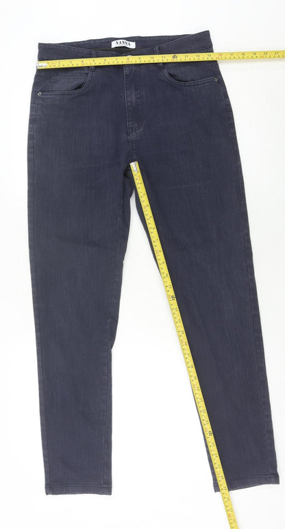 Nansa Collection Women's Blue Skinny Jeans Size 32 Slim Fit Stretch