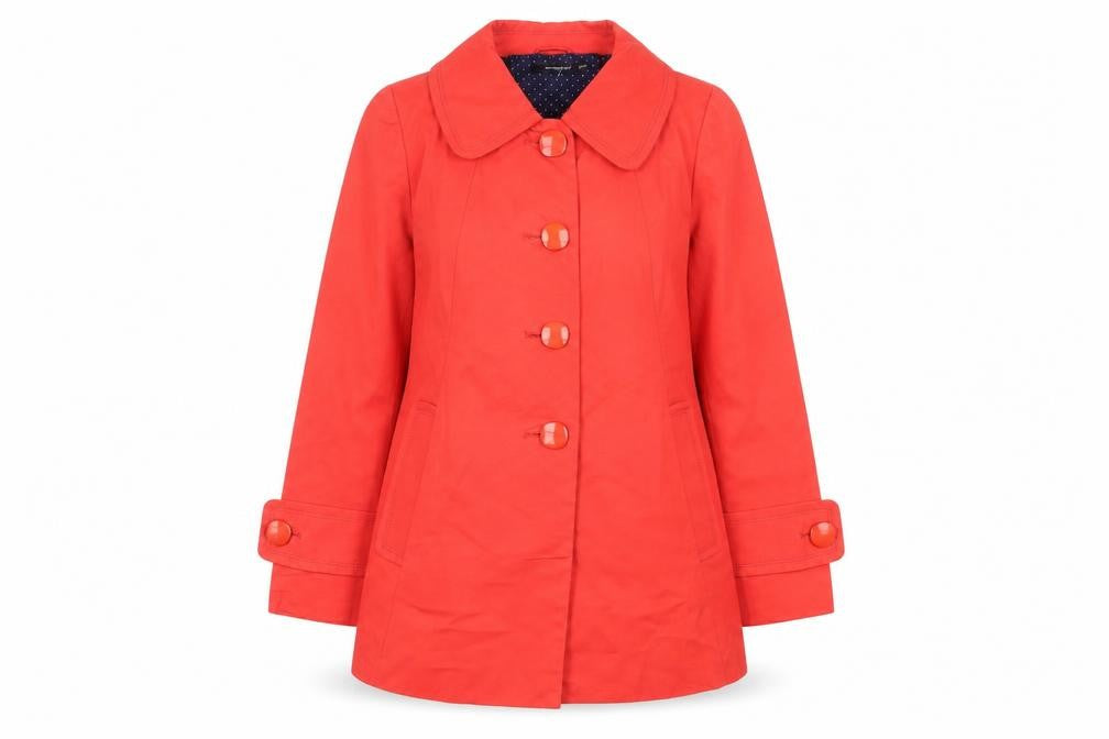 Womens UK Size 12 Atmosphere Red Trench Coat