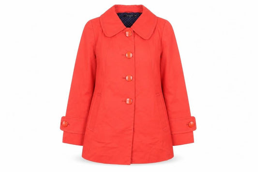 Womens UK Size 12 Atmosphere Red Trench Coat
