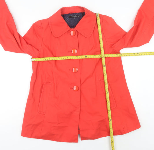 Womens UK Size 12 Atmosphere Red Trench Coat