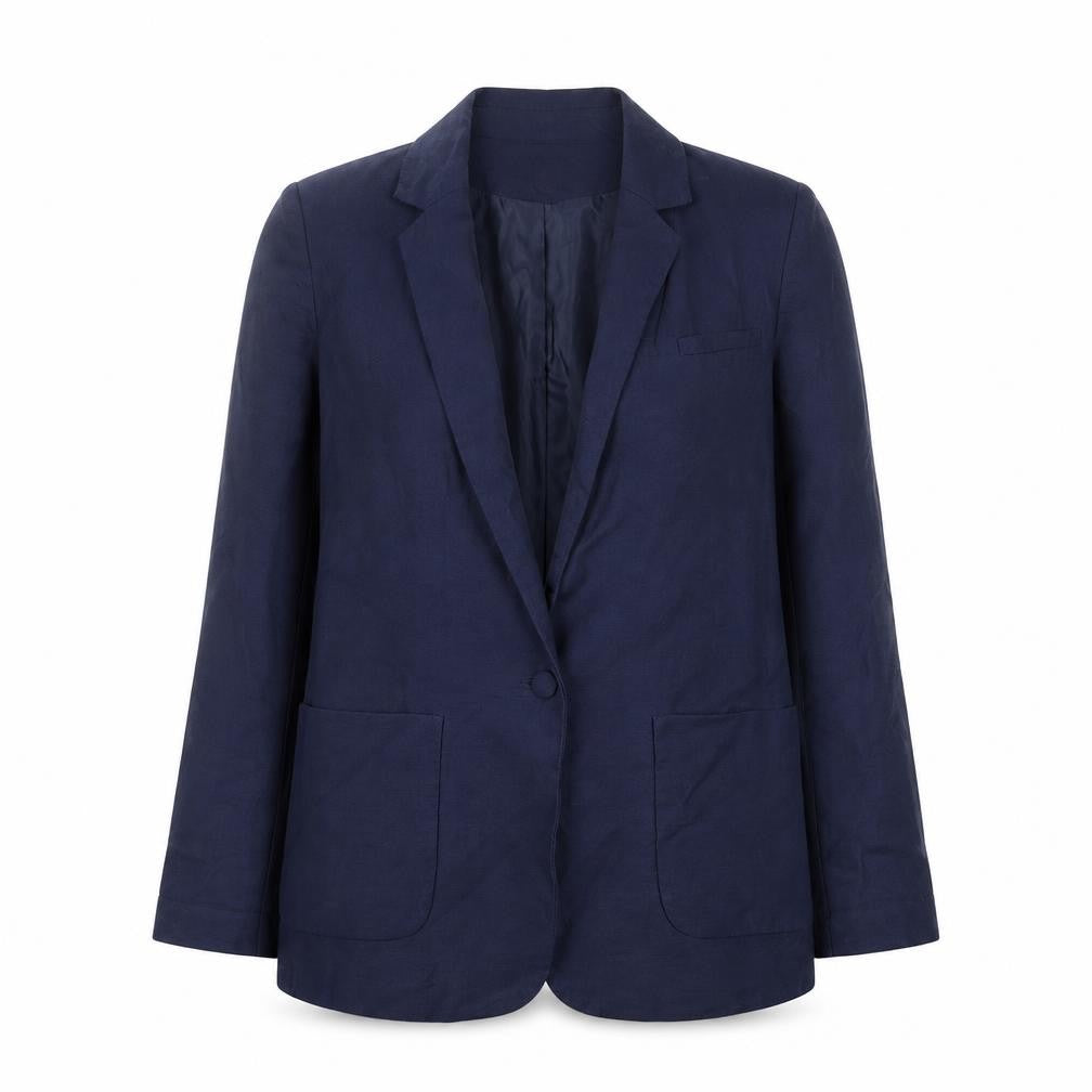 Womens UK Size 10 Warehouse Regular Blue Blazer