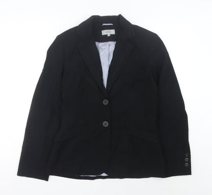 Marks and Spencer Women's Black Size 10 Regular Fit Blazer Jacket