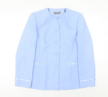 Womens UK Size 10 AMARANTO Regular Blue Suit Jacket