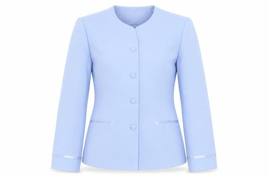 Womens UK Size 10 AMARANTO Regular Blue Suit Jacket