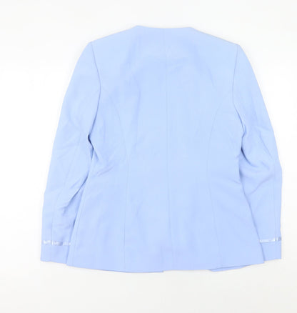 Womens UK Size 10 AMARANTO Regular Blue Suit Jacket