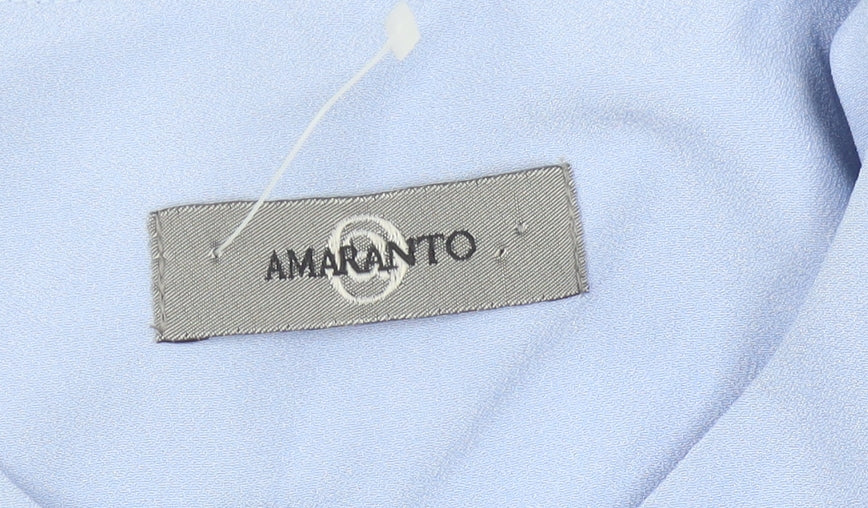 Womens UK Size 10 AMARANTO Regular Blue Suit Jacket