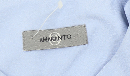 Womens UK Size 10 AMARANTO Regular Blue Suit Jacket