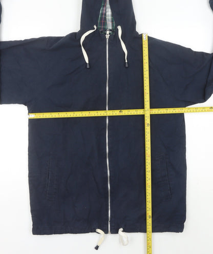 Mens UK Size S POP Blue Windbreaker Coat