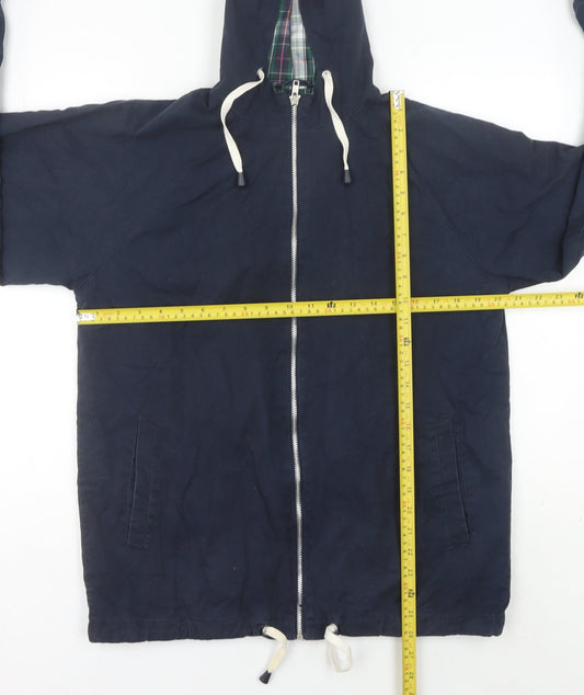 Mens UK Size S POP Blue Windbreaker Coat