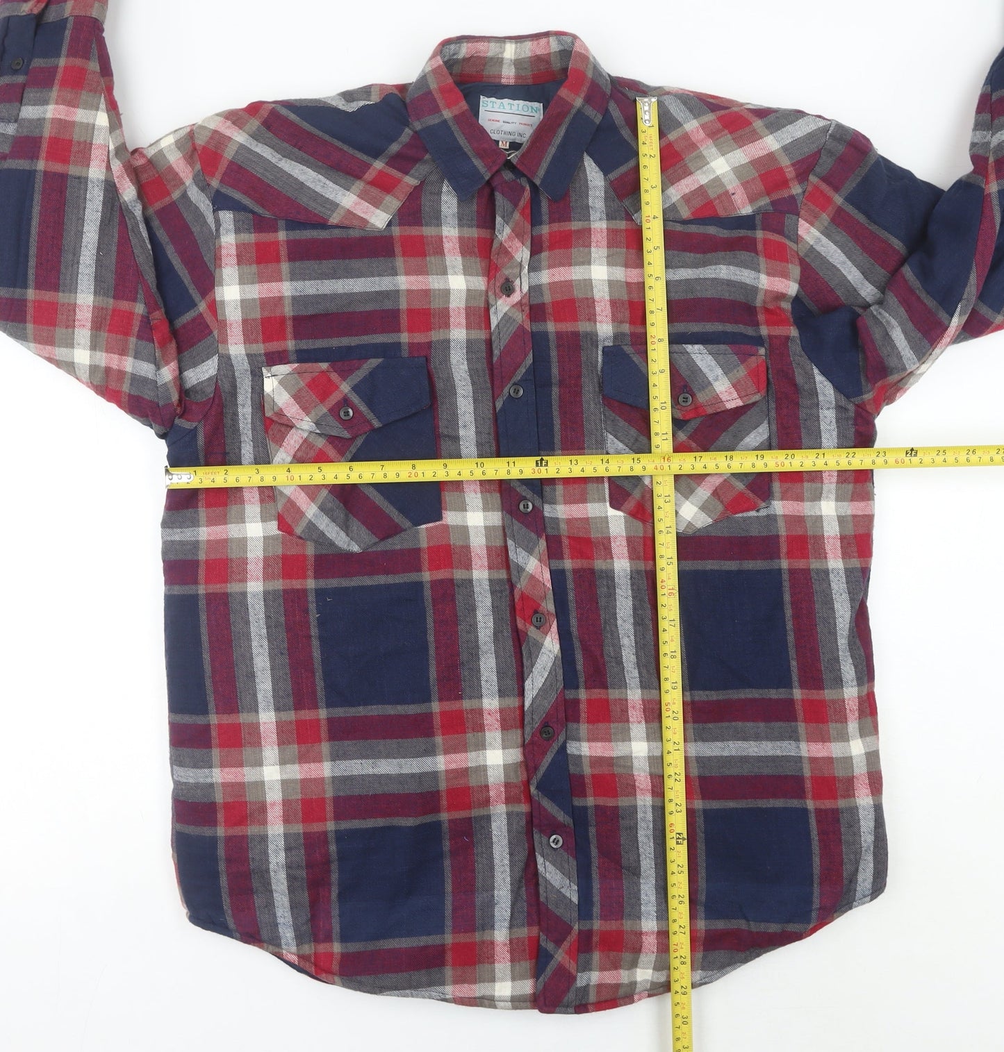 Mens UK Size M Station Clothing Inc. Multicoloured Basic Jacket