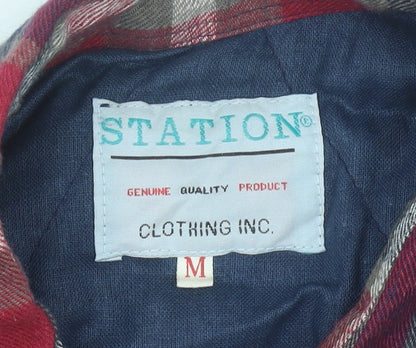 Mens UK Size M Station Clothing Inc. Multicoloured Basic Jacket