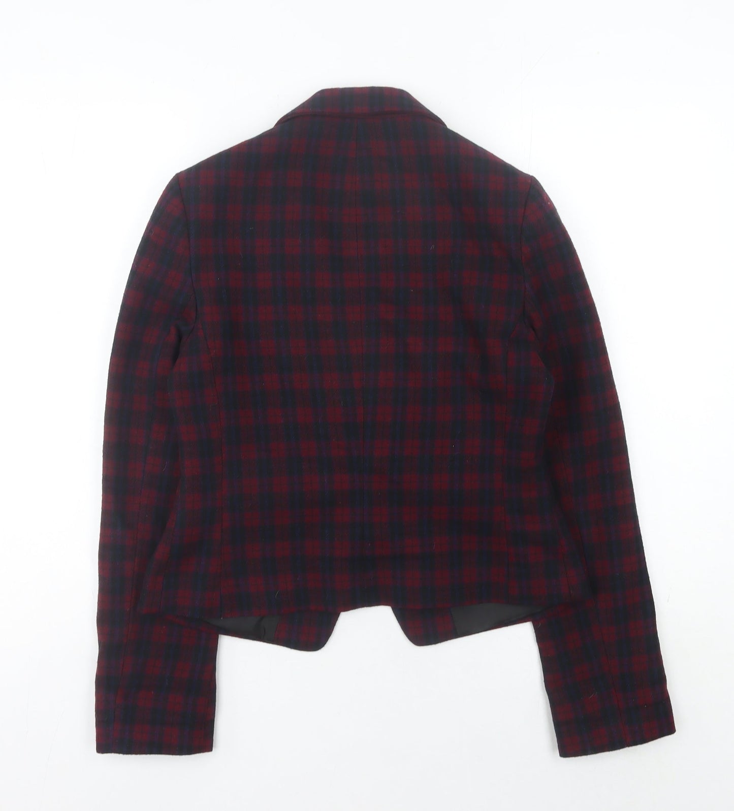 New Look Women's Multicoloured Check Blazer Size 10 Single-Breasted