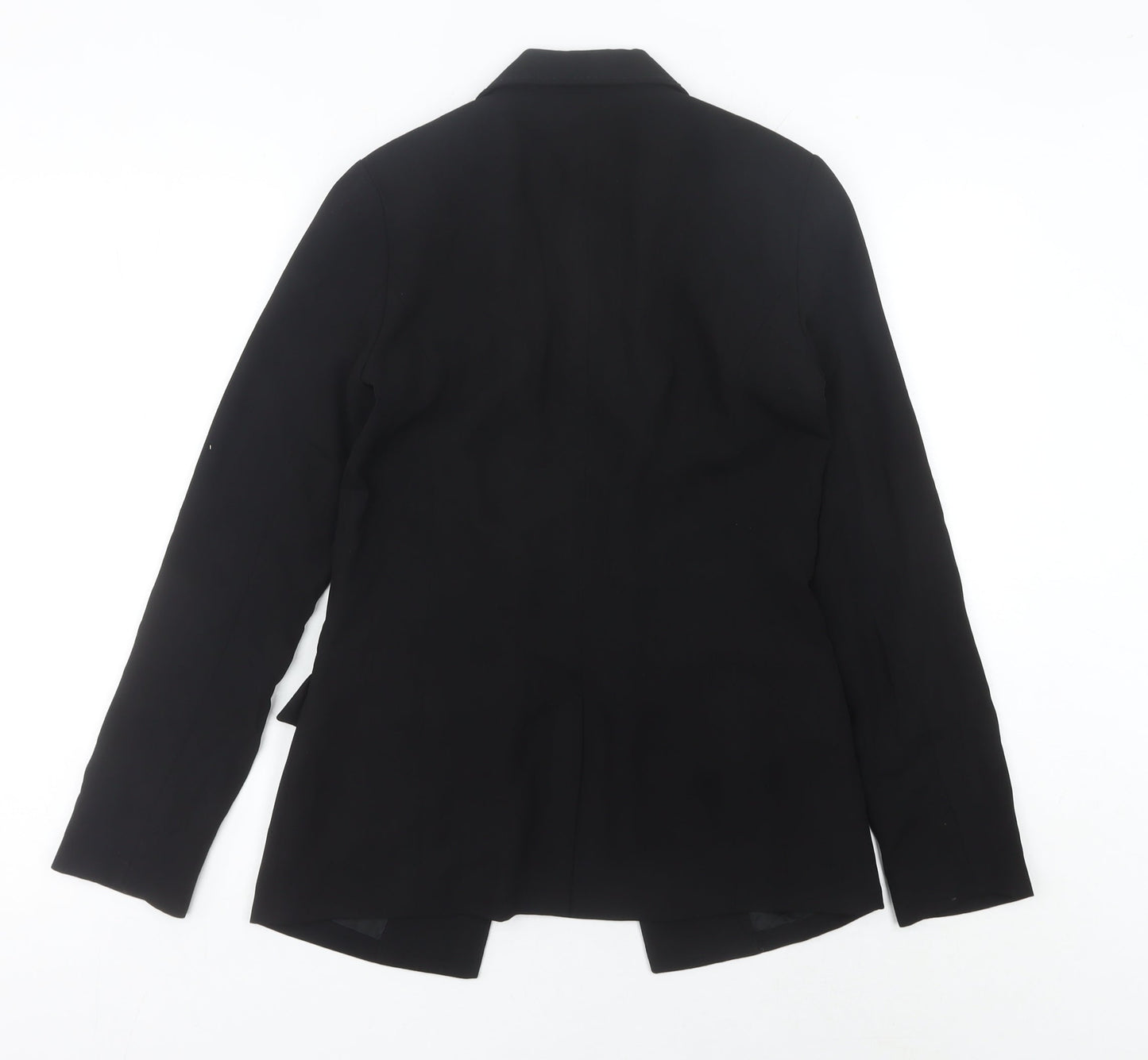 Warehouse Women's Black Slim Fit Shawl Lapel Blazer Jacket UK S