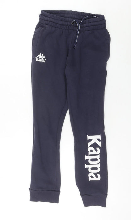 Kappa Men’s Blue XS Jogger Trousers Fleece Elastic Waist Logo Autumn/Winter