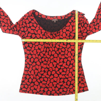 Womens UK Size 14 Phase Eight Red Basic Blouse