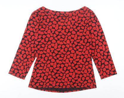 Womens UK Size 14 Phase Eight Red Basic Blouse