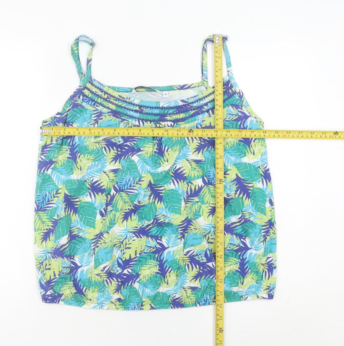 Womens UK Size 16 Debenhams Multicoloured Camisole Tank