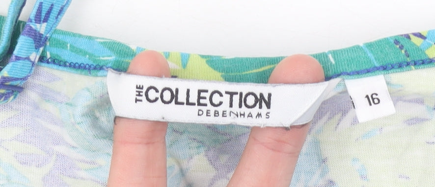 Womens UK Size 16 Debenhams Multicoloured Camisole Tank