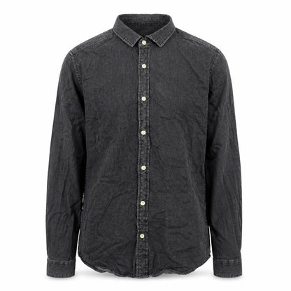 Very Men’s Grey Cotton Long Sleeve Button-Up Shirt M 40in