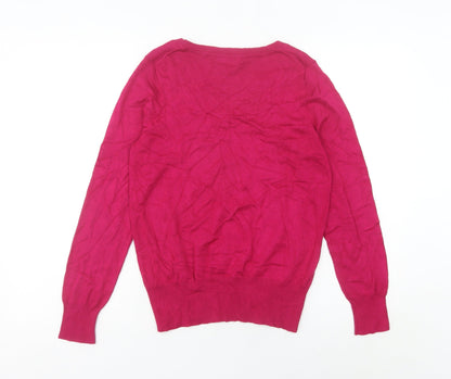 Womens UK Size 12 Marks and Spencer Pink Pullover Jumper