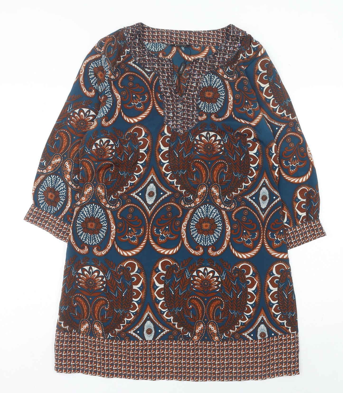 Papaya Women’s Multicoloured Paisley Shift Dress Size 14