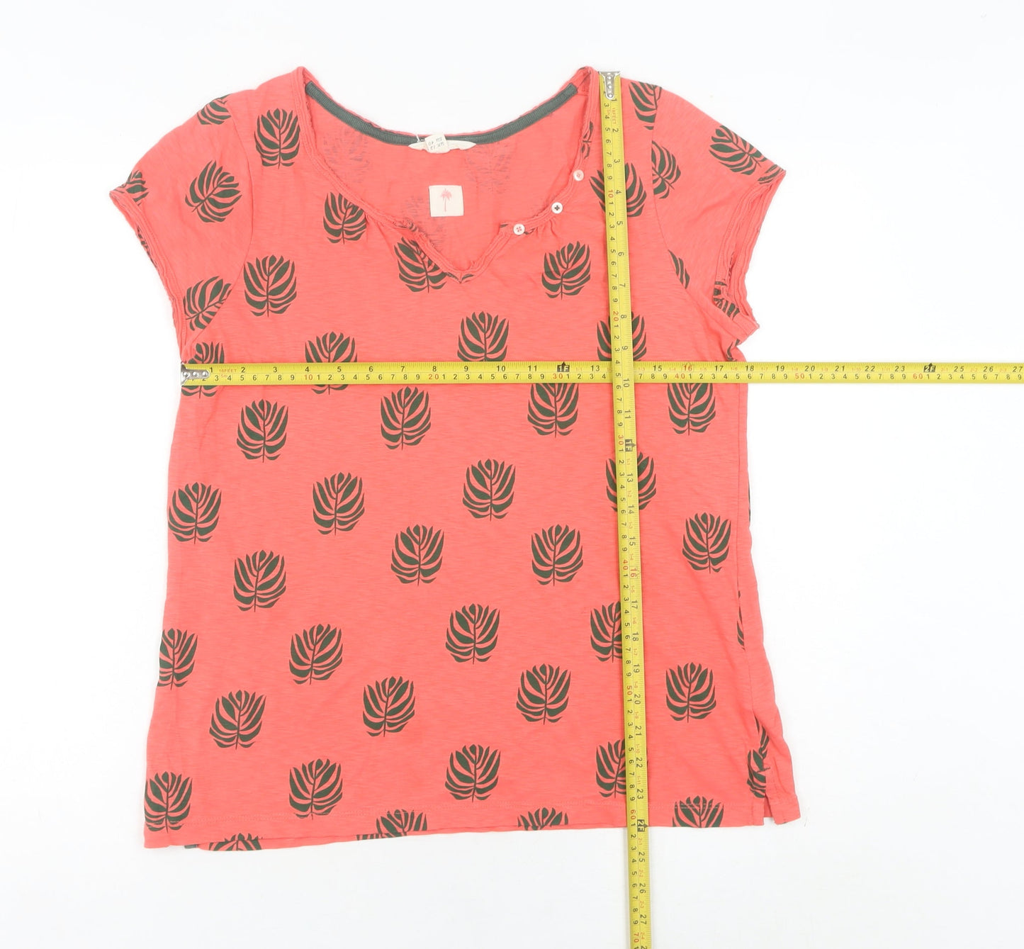 Womens UK Size 12 White Stuff Pink Basic T-Shirt
