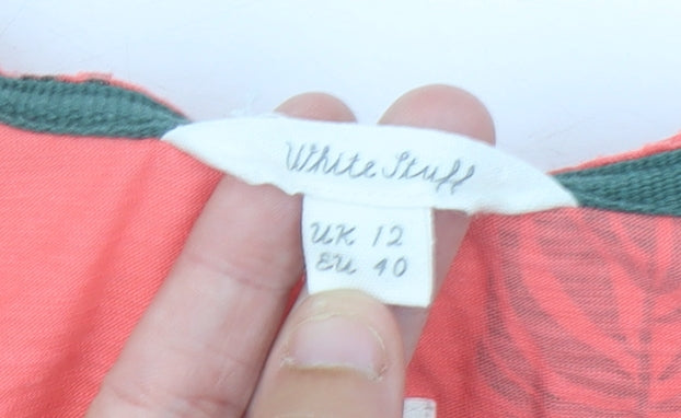 Womens UK Size 12 White Stuff Pink Basic T-Shirt