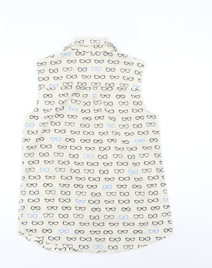 Womens UK Size S Talbots Ivory Basic Button-Up