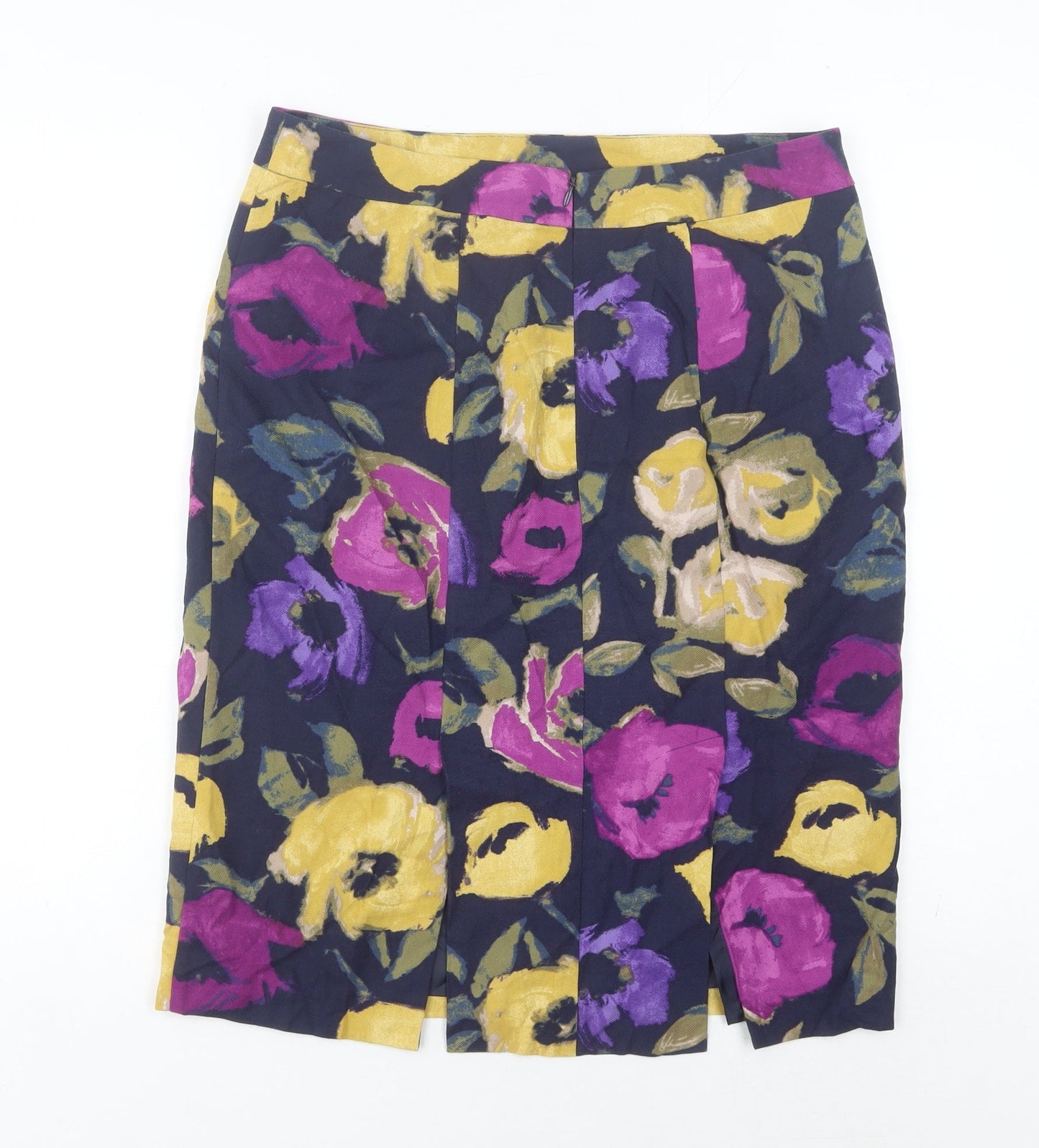 Laura Ashley Women’s Multicoloured Floral Pencil Skirt UK 12 Knee Length