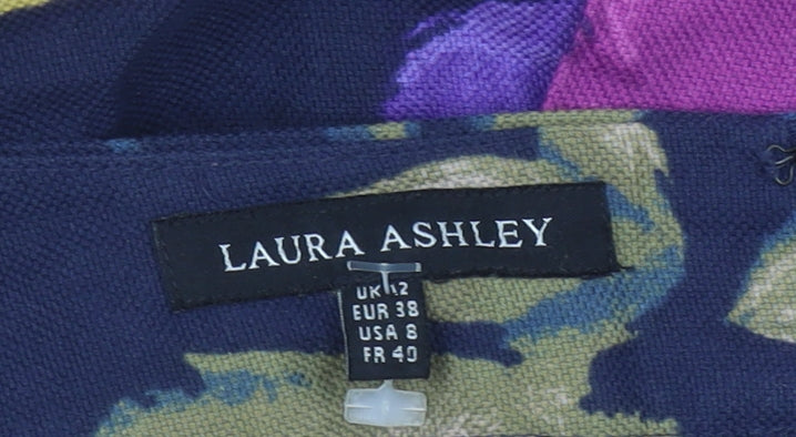 Laura Ashley Women’s Multicoloured Floral Pencil Skirt UK 12 Knee Length