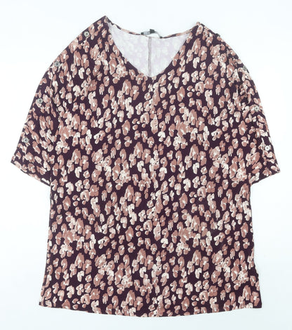 Womens UK Size 16 JD Williams Multicoloured Basic Blouse