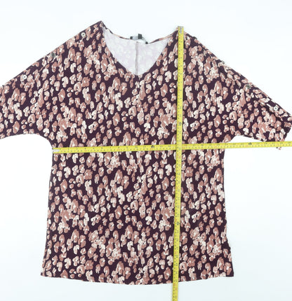 Womens UK Size 16 JD Williams Multicoloured Basic Blouse