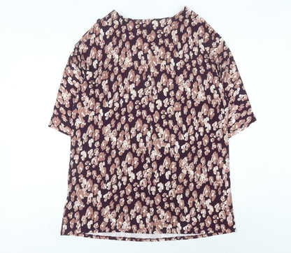 Womens UK Size 16 JD Williams Multicoloured Basic Blouse