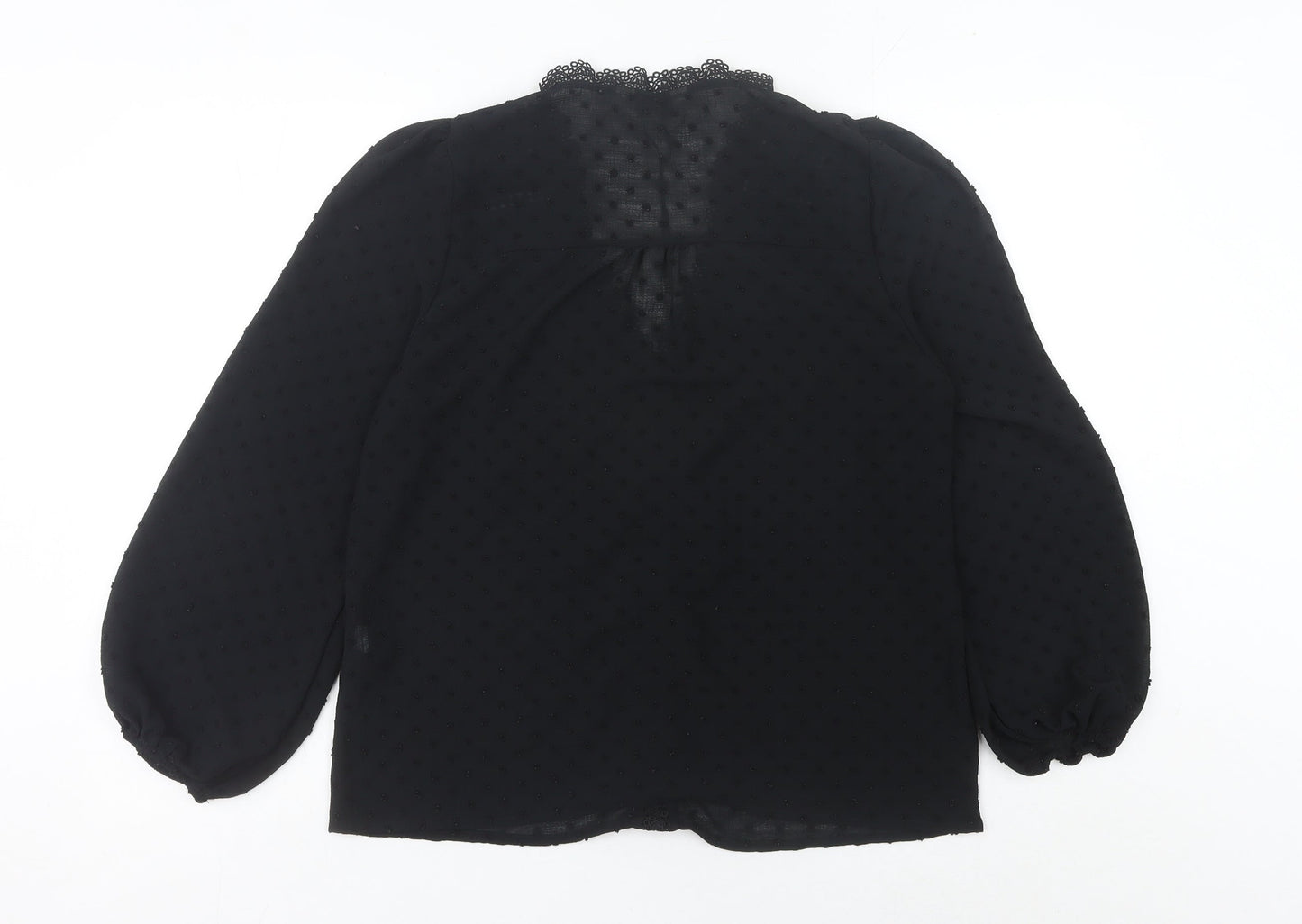 Womens UK Size 14 Love & Roses Black Tunic Blouse