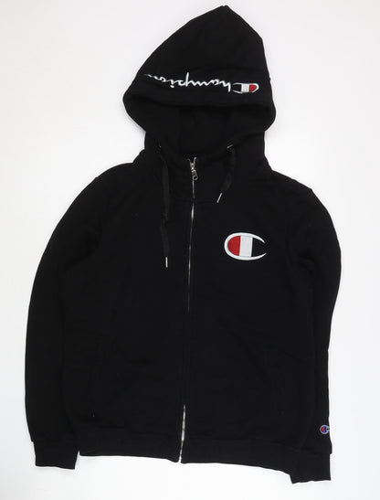 Champion Women’s Black 2XL Full Zip Hoodie Fleece Sportswear