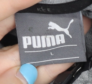 Mens UK Size L PUMA Grey Full Zip Hoodie