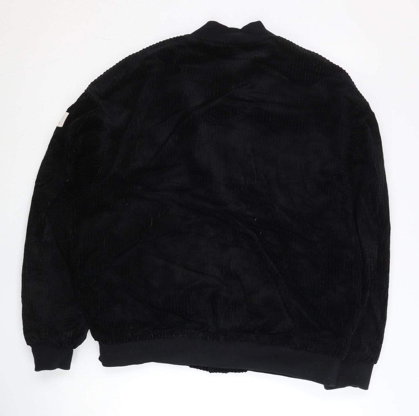 Adidas Men's Black Corduroy Bomber Jacket M Casual Sportswear