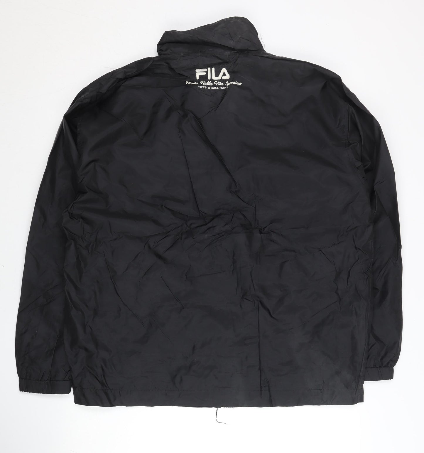 FILA Men's Black M Track Jacket Lightweight Full Zip Sportswear