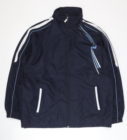 Adidas Men's Blue XL Track Jacket Full Zip Sports Activewear