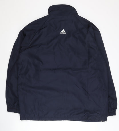 Adidas Men's Blue XL Track Jacket Full Zip Sports Activewear