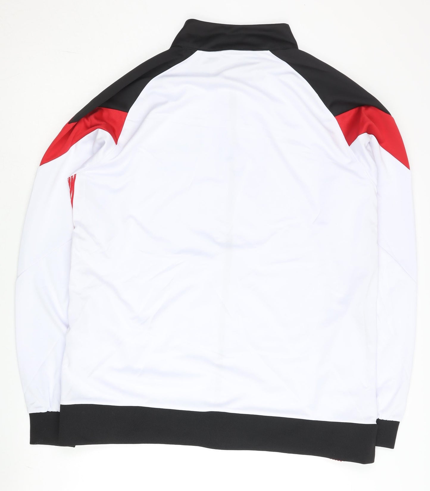 Kelme Men's White L Track Jacket Full Zip Lightweight Polyester Sportswear