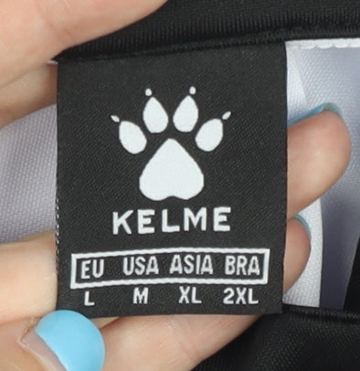 Kelme Men's White L Track Jacket Full Zip Lightweight Polyester Sportswear