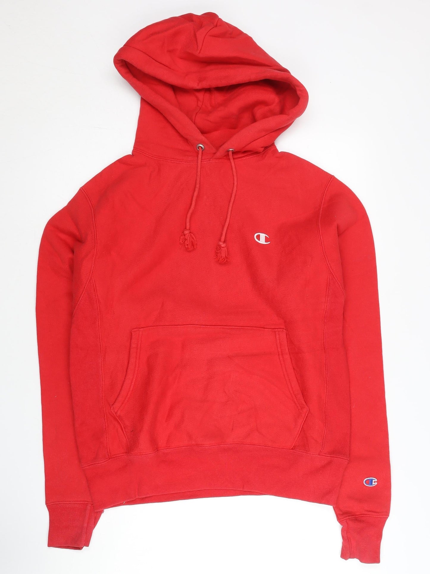 Mens UK Size S Champion Red Pullover Hoodie