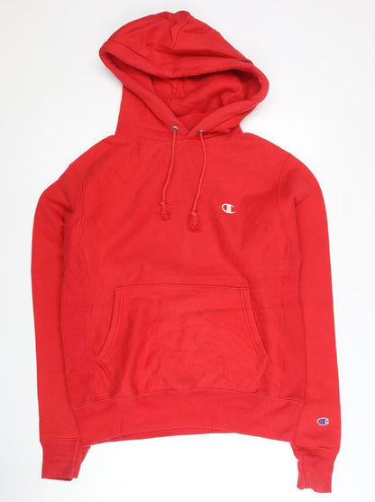 Mens UK Size S Champion Red Pullover Hoodie