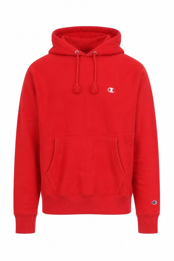 Mens UK Size S Champion Red Pullover Hoodie